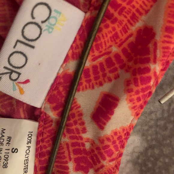 Color size s sleeveless multicolored blouse - Picture 4 of 8